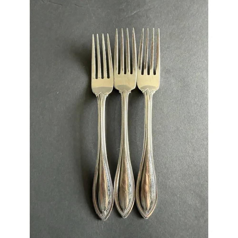 Oneida Arbor American Harmony Dinner Forks Set of 3 Stainless Flatware